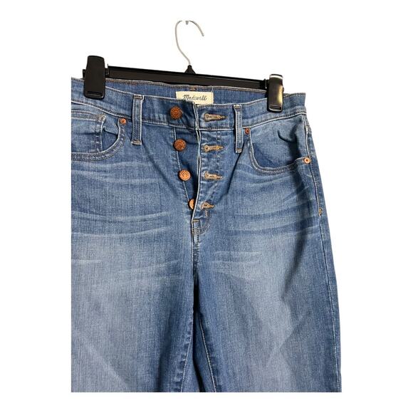 Madewell 9" high Riser Skinny Skinny Jeans Womens Button Fly Blue denim 29 - Picture 2 of 6